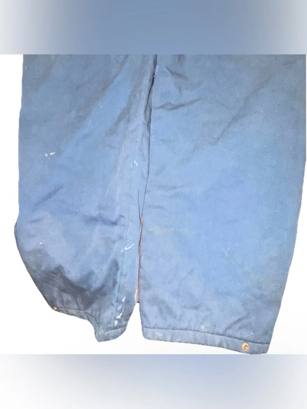 Vintage‎ Dickies Insulated Coveralls Navy Talon Zipper Quilted Lined Thrashed XL